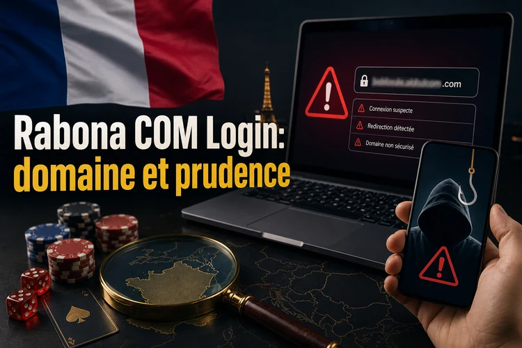 Rabona COM Login: domaine, redirections et prudence